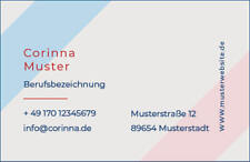 Visitenkarten 300 Gramm nach ihrem Wunsch bedruckt oder nach Ihrer pdf Vorlage