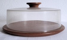 Käseglocke Teak Lüthje Wood Denmark ! Danish Design Vintage 70er Jahre !