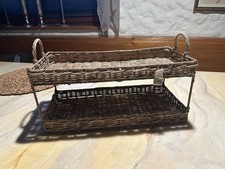 Riviera Maison Rattan Korb Etagere mit Ablage Tablett