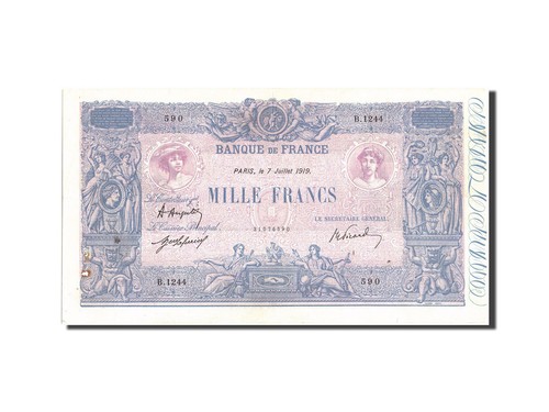 Geldschein frankreich 1000 - geldschein,,