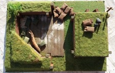 Modellhaus - Befehlsstand - UNIKAT - Eigenbau - Maßstab ca. 1:32