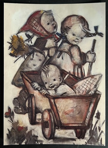 Postcard hummel frohe - postcard,