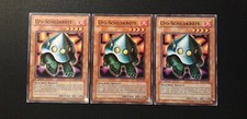 Yu-Gi-Oh! 3x Ufo-Schildkröte, DB1-DE047/ 5DS1/ SD3, Common, 1./2. Auflage, EX