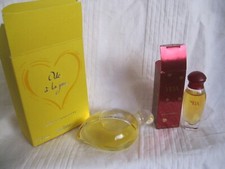 2x Yves Rocher Sammler Parfumflacon Ode a la joie, 30 ml Liegeflacon, Yria 7,5ml