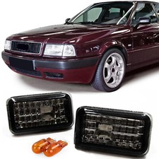 Klarglas Seitenblinker Schwarz