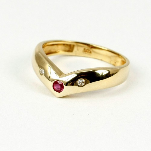 Ring 585 gold karat mit - ring,
