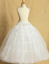 Alter 4-15 Blumenmädchen 4-hoop A-Linie Reifrock Petticoat Unterrock Kinder WY