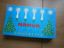 original DDR Lichterkette, Girlande, 10-ner Weihnachtsbaumbeleuchtung, VEB NARVA
