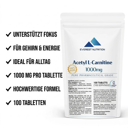 Acetyl carnitin 1000mg - l,