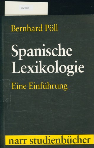 Spanische lexikologie eine - spanische,