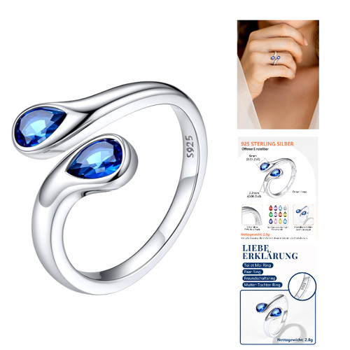 Offener damen ring - damen, silber
