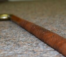 Antiker Gehstock  Adlerkopf aus brüniertem Messing edle Holzschnitzereien 92cm 