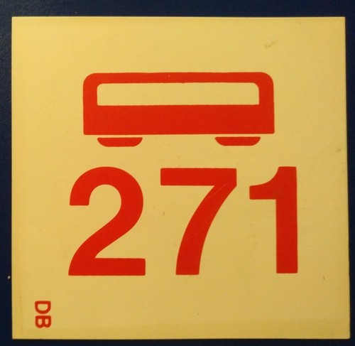 Wagen 271 zug schild - wagen,
