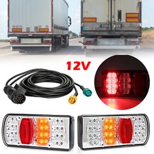 LED Rückleuchten Anhängerbeleuchtung 13 polig 5m mit E-Geprüfte 12V Wasserdicht