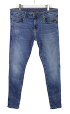 G-Star Revend Skinny Herrenjeans W40/L36 Whiskers Zip Fly Fade Effekt Denim