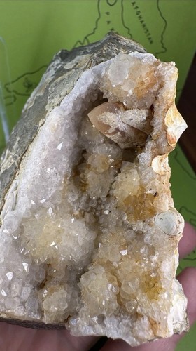 544g 9x7cm citrin quarz - citrin, +