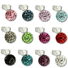 SilberDream Farbwahl Halbkugel Ohrringe Zirkonia 925 Silber Ohrstecker GSO217X