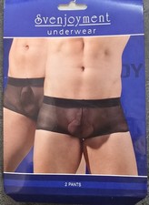 (12)Svenjoyment Pants im 2er Pack Schwarz Transparent | Gr. S-L | NEU OVP