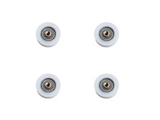 Laufrolle Lagerrolle Rolle Duschtür Tür Rollen Kugellager Rad 22mm 4 Stück