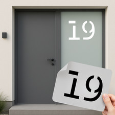 Hausnummer Zahl Aufkleber •
