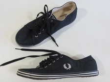 FRED PERRY Canvas Sneaker Schnürschuhe 6 39 schwarz TIP TOP /3
