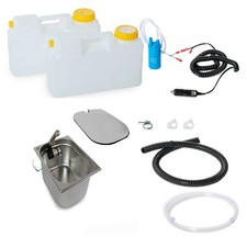 12V Camping Spüle Bausatz Waschbecken Spülbecken Abdeckung Caravan Wohnmobil T6