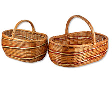 Einkaufskorb RIESIG Picknickkorb  2 Größen  Weide Autokorb WIKLER Weidenkorb