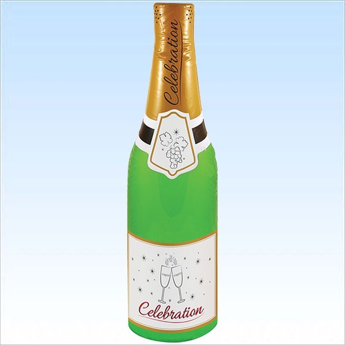 Aufblasbare champagner flasche - champagner,