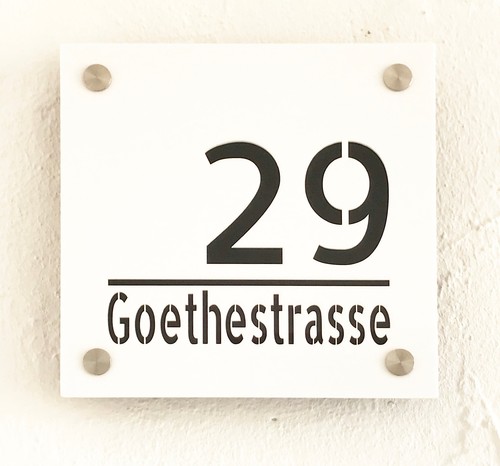 Hausnummer türschild mit - türschild,