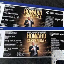 Zwei Konzert Tickets Howard