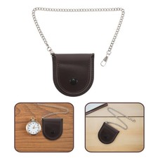  Vintage-Taschenuhr-Lederetui