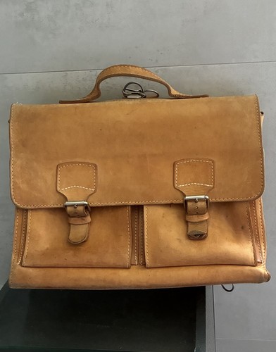 Schultasche echt leder - ,echt,