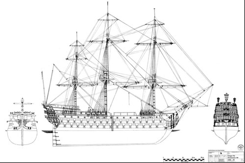 Bretagne linienschiff mit - bretagne.,