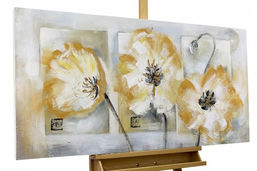 Acryl gemälde blumen weiss - gemälde, 'blumen