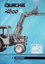 240308) Quicke 4500 X Frontlader Prospekt 197?