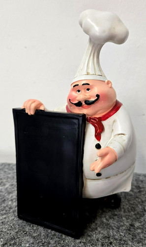 Dekofigur koch mit tafel - koch,