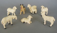 Schafe mit Hund 7-teilig Höhe