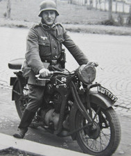 Altes Foto Wehrmacht Motorrad