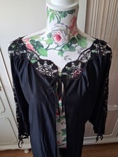 Negligee Morgenmantel Spitze Dessous Rarität  80er