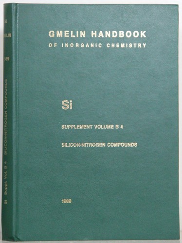 Gmelin handbook inorganic - gmelin,