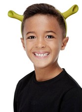 Shrek – Oger Ohren für Kinder - Grüner Haarreif mit den typischen Shrek-Ohren