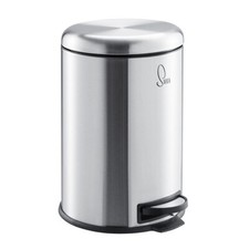 B-Ware SVITA Treteimer 20L Abfalleimer Mülleimer Papiertonne Edelstahl Silber 