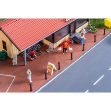 Faller H0 170316 - PREMIUM Straßenfolie Klinkerpflaster, rot   Neuware