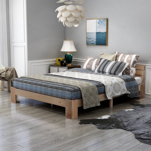 Holzbett doppelbett 200x140cm - doppelbett,