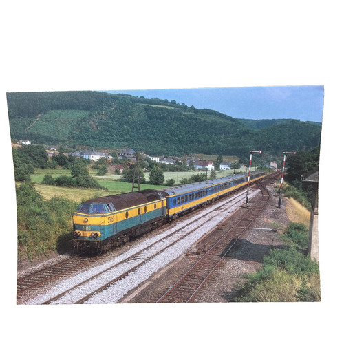 Postkarte eisenbahn zug - eisenbahn,