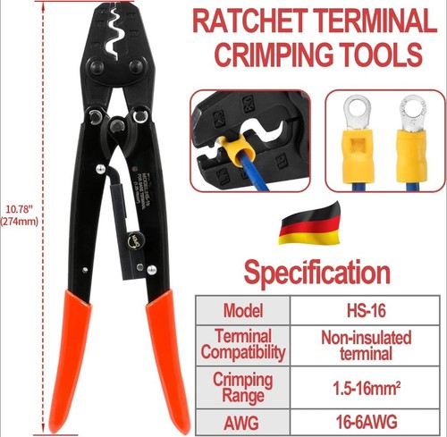 Crimpzange quetschzange - hs-16,