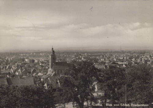 Alte ansichtskarte gotha blick - alte,