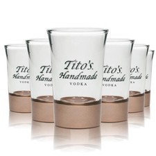 6x Titos Handmade Vodka Glas