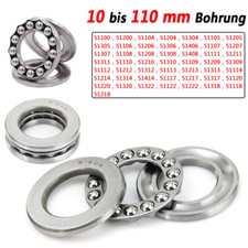 Bohrung 10mm bis 110mm Präzision Axial Kugellager RillenKugellager 51100 - 51322