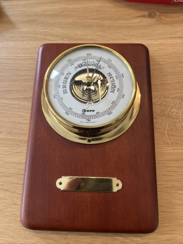 Lufft barometer holz - lufft, barometer,